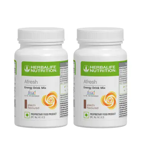 Afresh Energy Drink Mix 50g Elaichi (Pack Of 2)